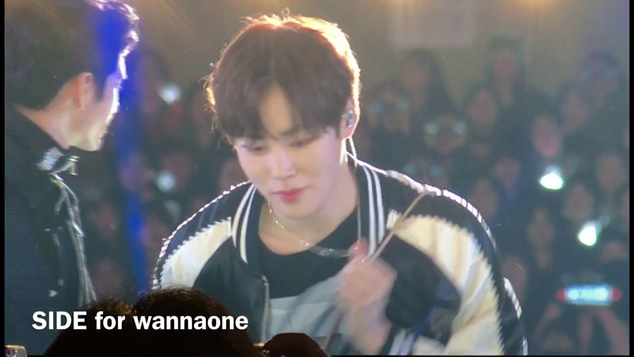 171224 워너원 부산팬콘 막콘 운동회 3라운드 눈썰매 달리기 전광판ver