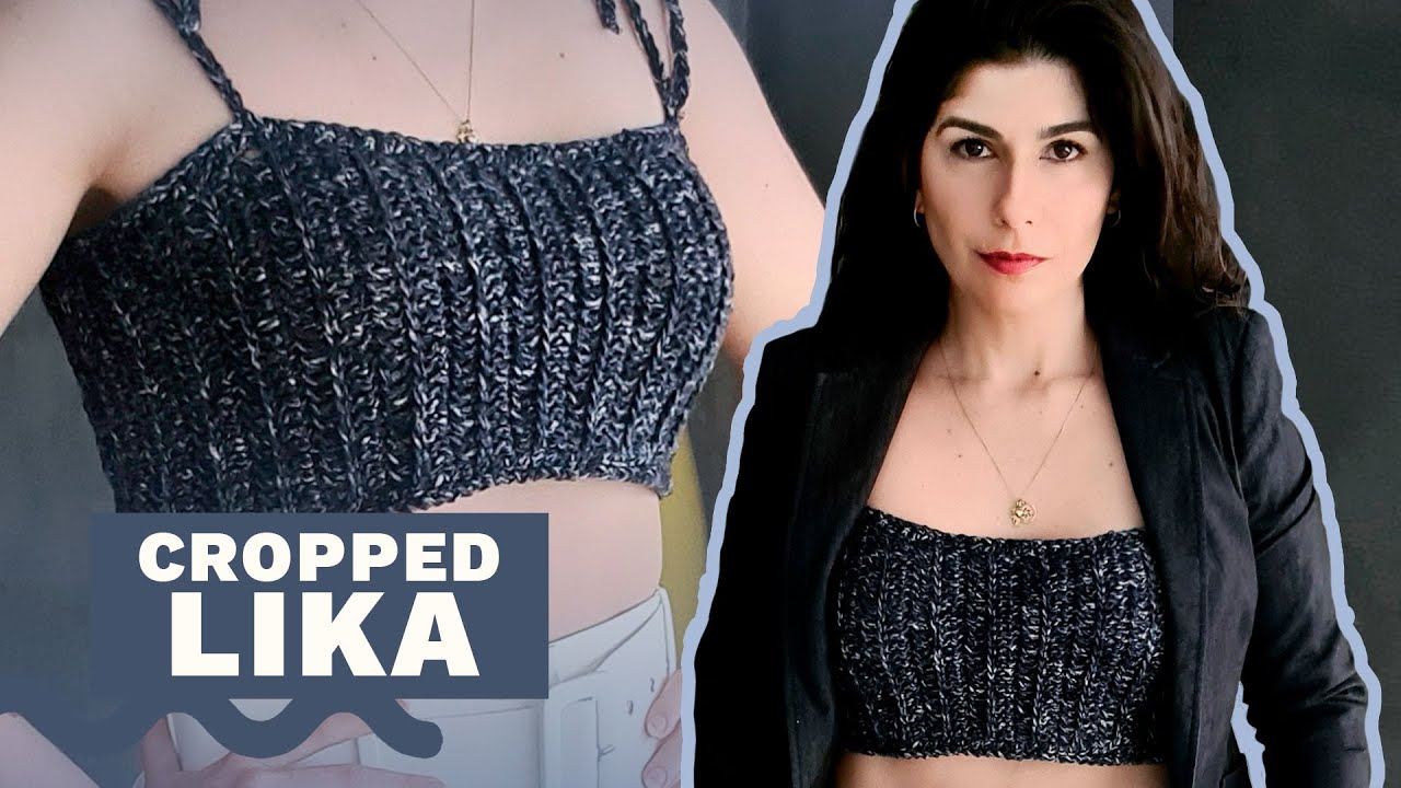 TOP CROPPED DE CROCHÊ SUPER FÁCIL! SÓ PONTO ALTO E CORRENTE - TUTORIAL