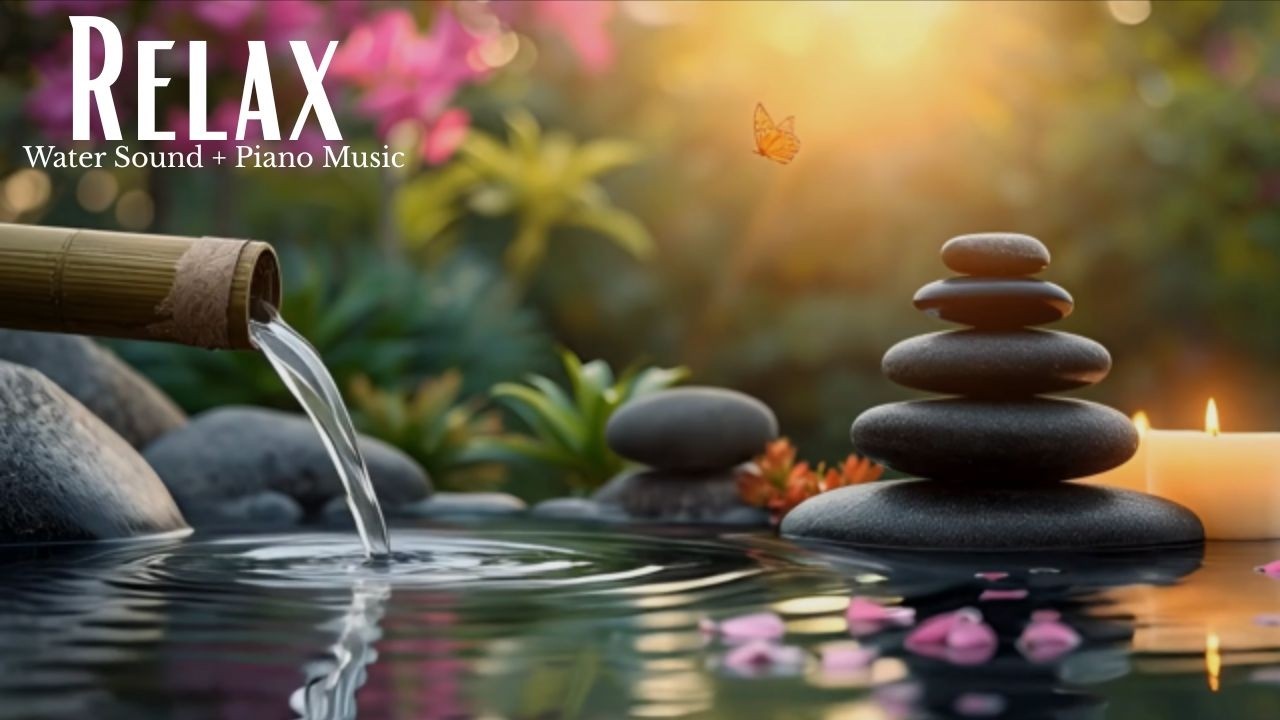 Sleep Music to Fall Asleep Fast 💧 Relaxing Piano & Water Sounds