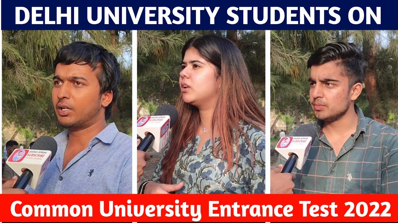 Du admissions 2022 || Delhi University students reaction on entrance based admissions || #cuet #du