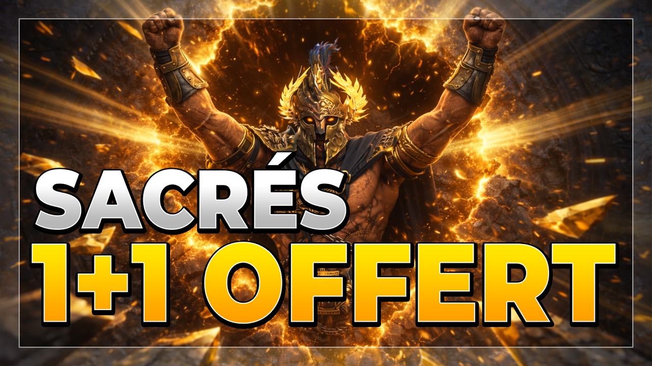 TOUT pour l'event 1+1 Légendaire offert sur les sacrés