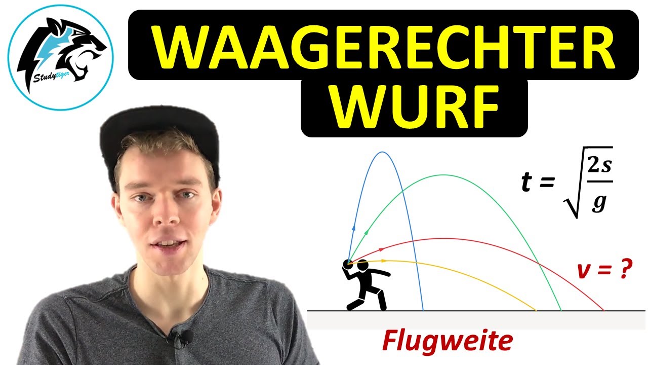 Waagerechter Wurf (Flugdauer und Flugweite) | Physik Tutorial