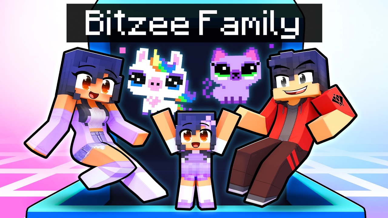 Having a BITZEE FAMILY in Minecraft!