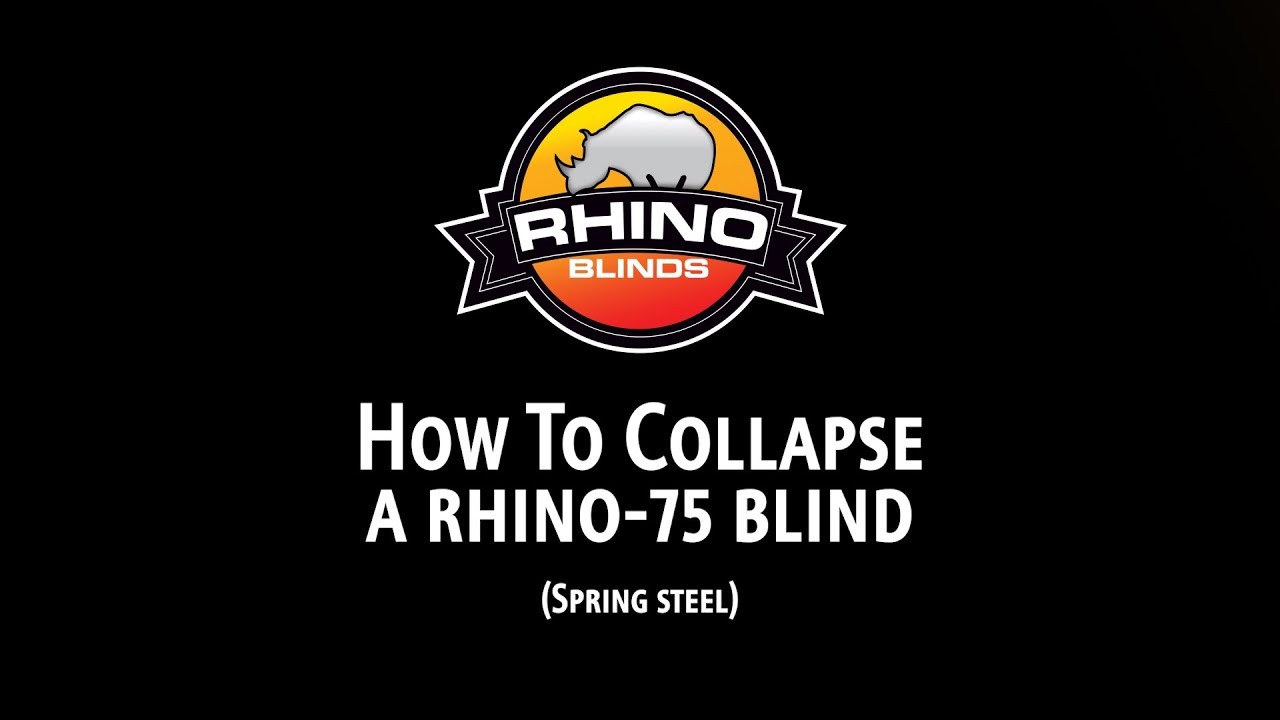 Как сложить жалюзи Rhino-75 (из пружинной стали)