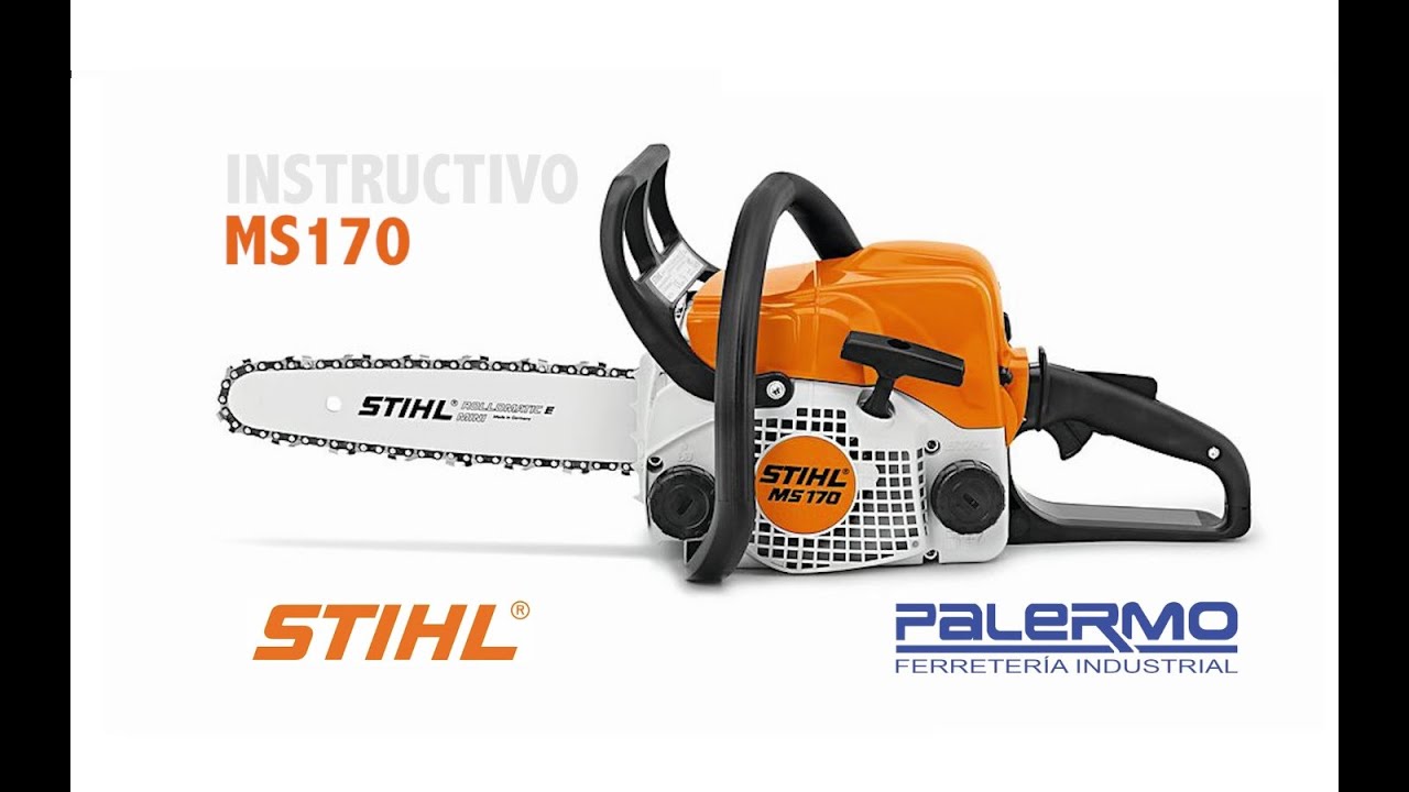 Instructivo / Tutorial motosierra Stihl MS170 - Ferreteria Palermo