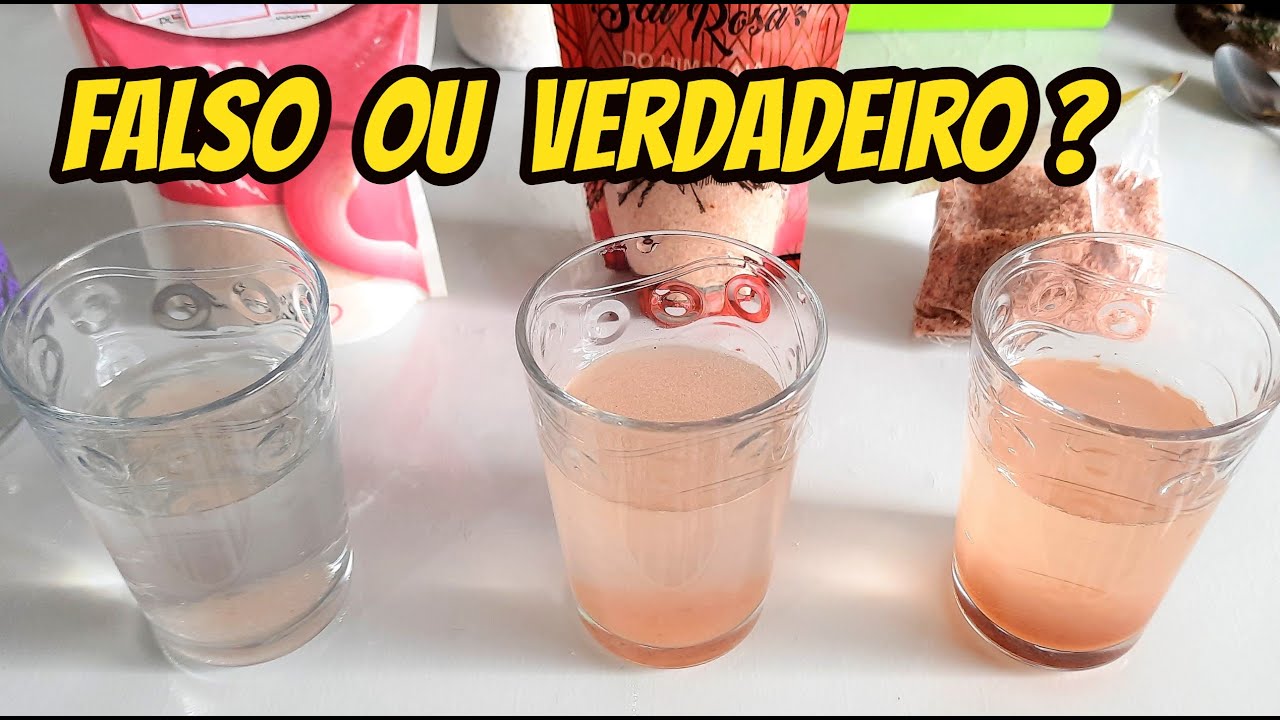 O Sal Rosa do Himalaia que voc&ecirc; usa &eacute; verdadeiro? Teste f&aacute;cil !!!