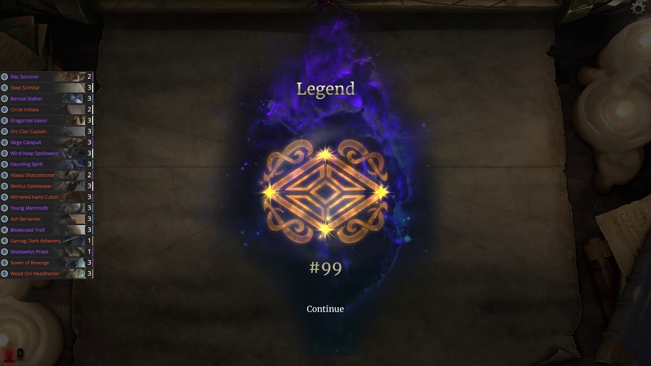 WarpMeta 1st Place Aggro Warrior | Legend Rank | The Elder Scrolls: Legends