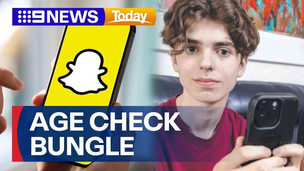 Australian teen reveals how easily he fooled Snapchat's age checks | 9 News Australia