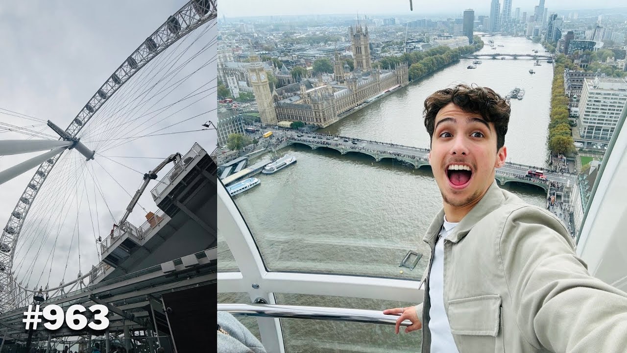 Ik word niet goed zo hoog in de London Eye maar wel een prachtige view | DailyJasey #963