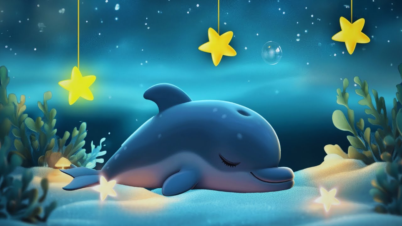 INSTANT SLEEP ♫ Sleepy Music with Cute Sleeping Dolphin ♫ Sleeping Music for Babies and Kids