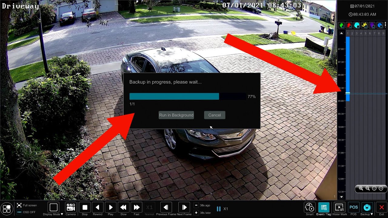 Security Camera DVR Video Recording Backup / Export