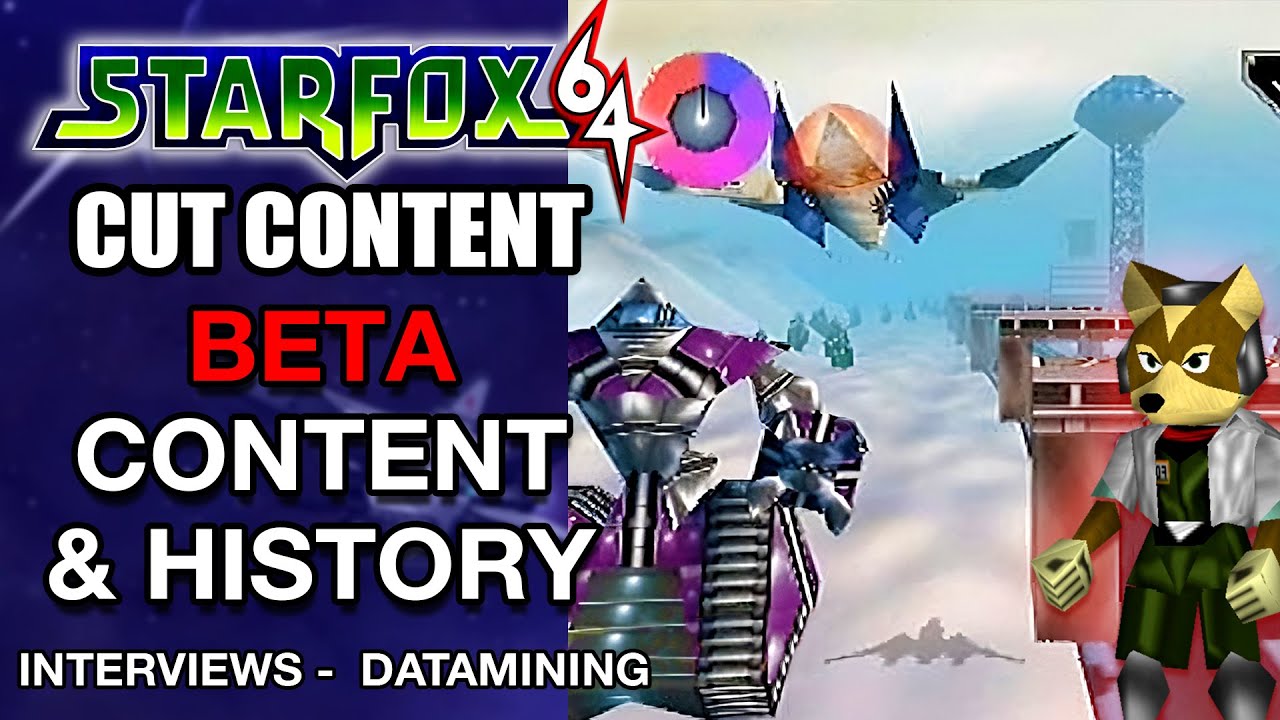 Star Fox 64 Beta Unused Content & History | Star Fox Cut Content