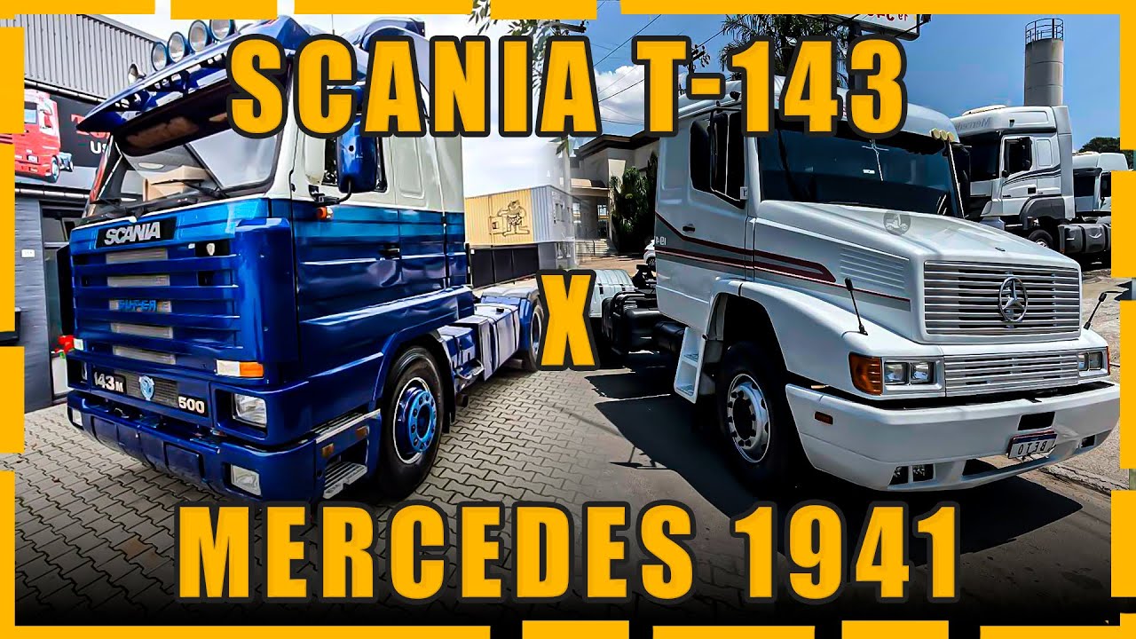 MERCEDES 1941 VS SCANIA T-143 | QUAL CAMINHÃO É MELHOR?