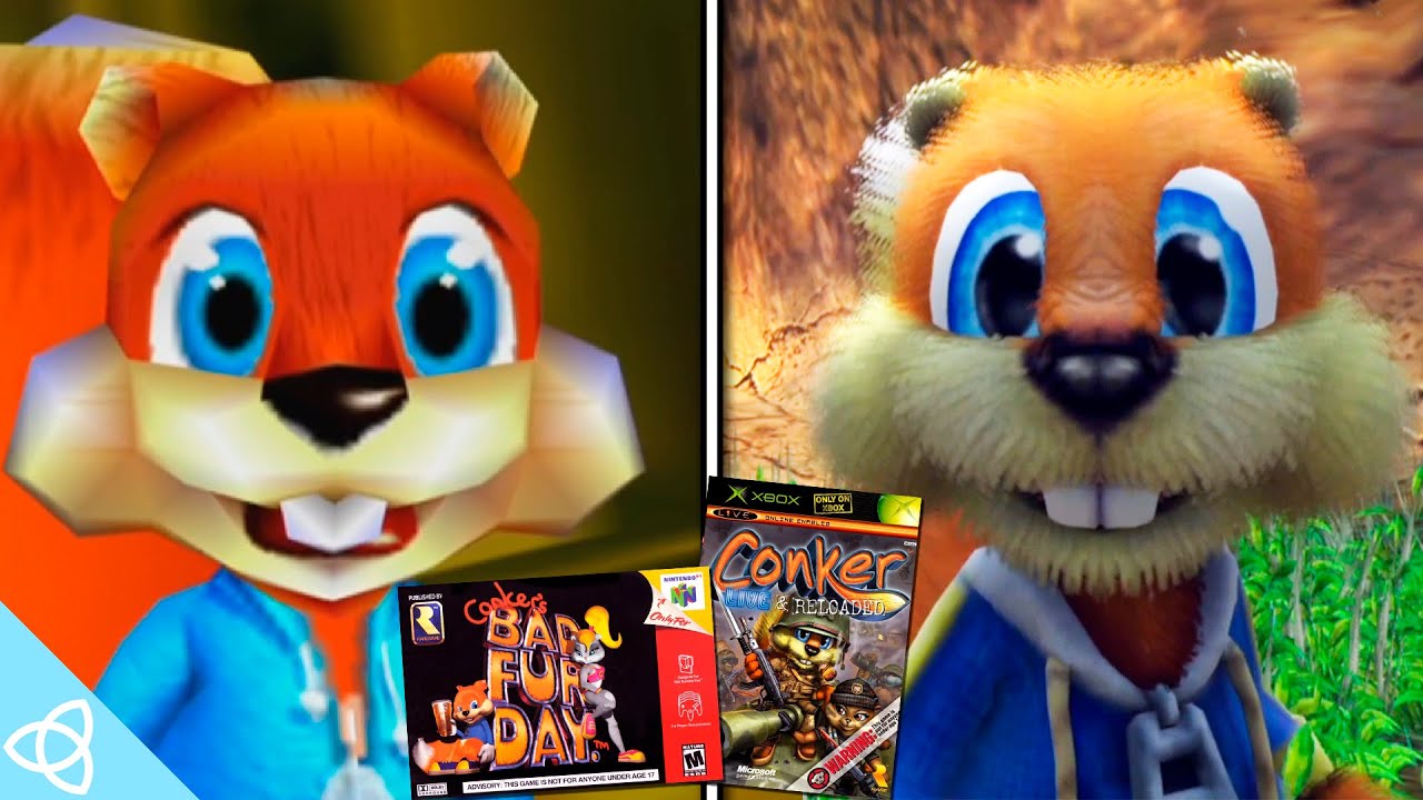 Conker's Bad Fur Day (N64 Original) vs. Conker: Live & Reloaded (Xbox Remake) | Side by Side
