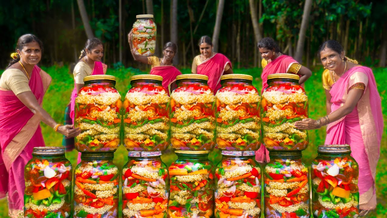BOTTLE YIPPEE NOODLES  | Noodles In Glass Jar | Village Style