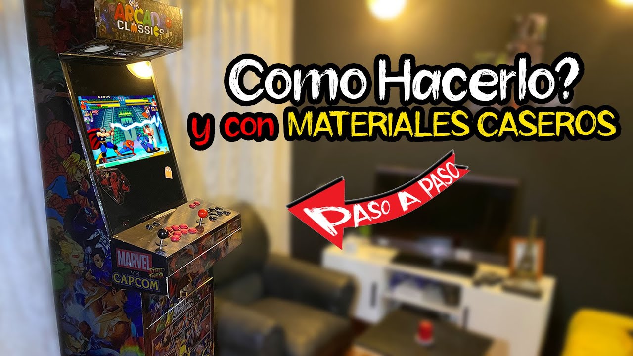 Cómo Hacer un ARCADE Casero (Máquina Recreativa y Tablero Arcade USB) Paso a Paso
