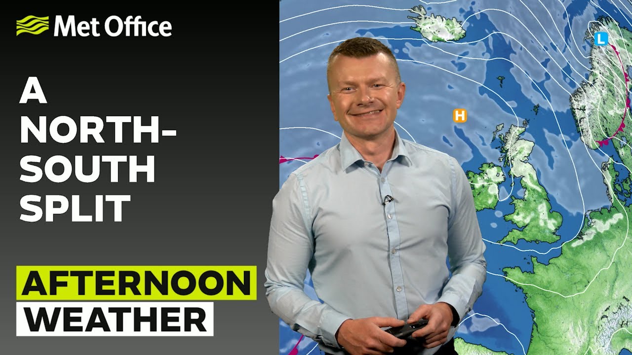 15/08/2025 - Sunny south, cloudy north – Afternoon Weather Forecast UK - Met Office Weather
