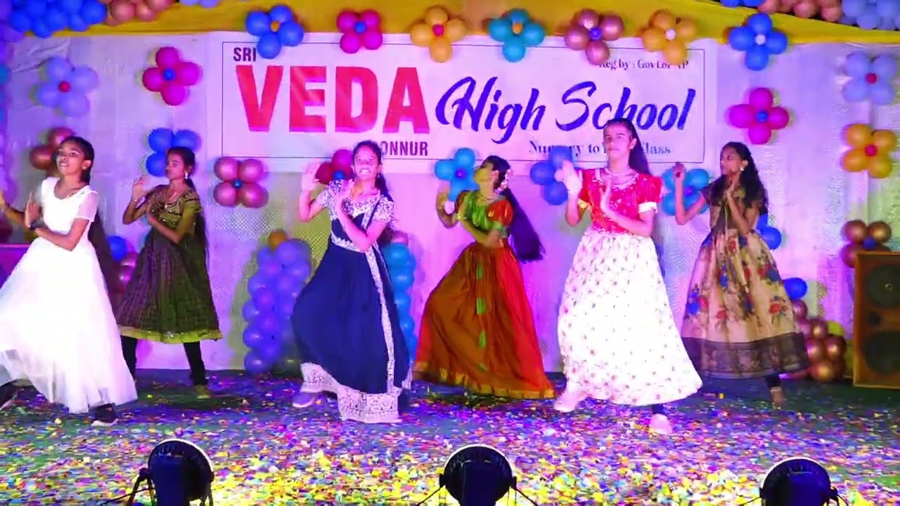 Dabidi Dibidi Song 2025 || SRI VEDA HIGH SCHOOL || PONNUR