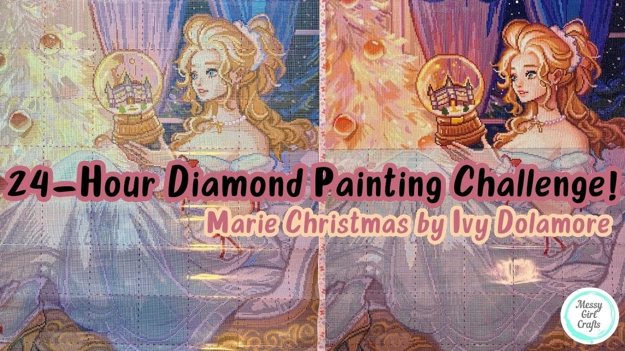Have I Lost My Mind?! A 24–Hour Diamond Painting Challenge (35 Weeks Pregnant)