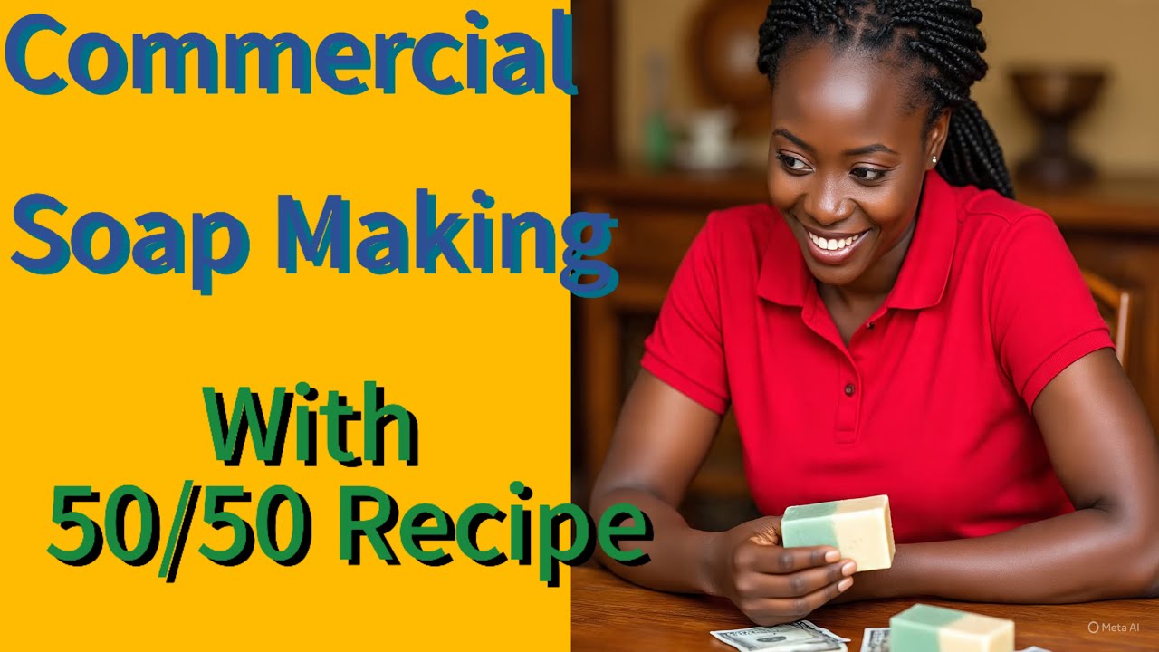 COMMERCIAL SOAP MAKING WITH 50/50 RECIPES/