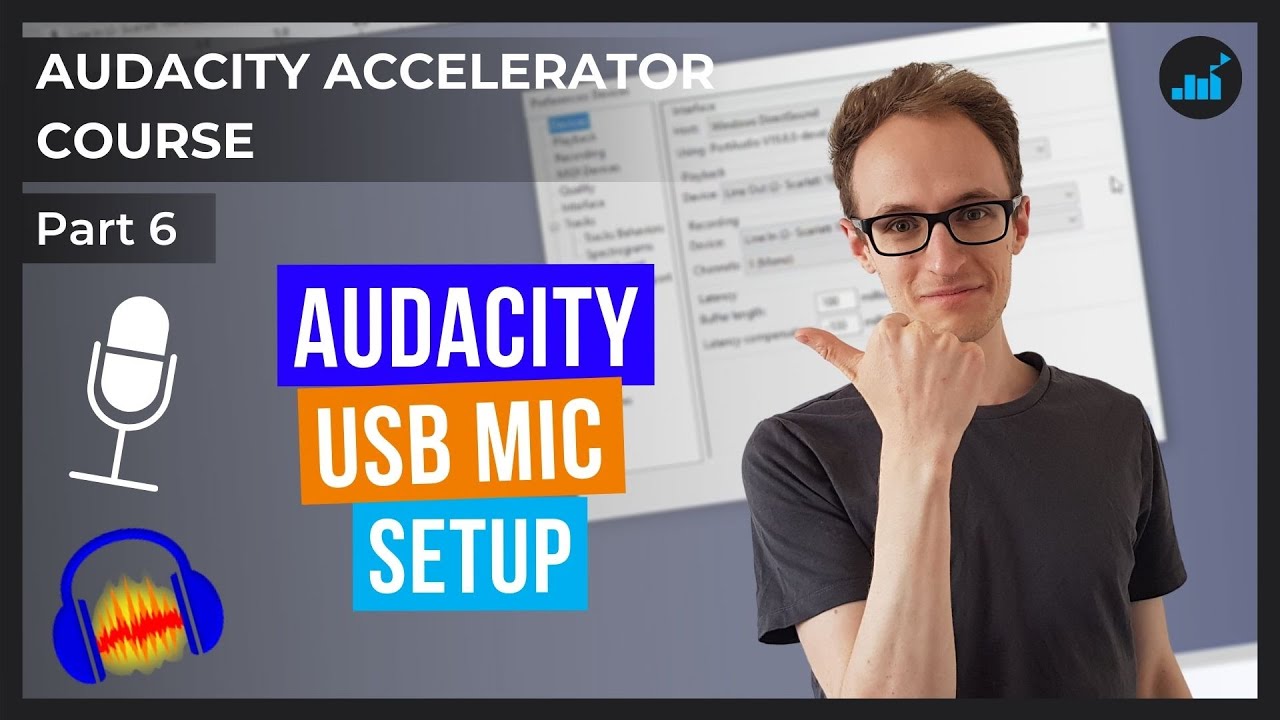 Как настроить USB-микрофон для записи в Audacity | Курс Audacity Accelerator [Часть 6]