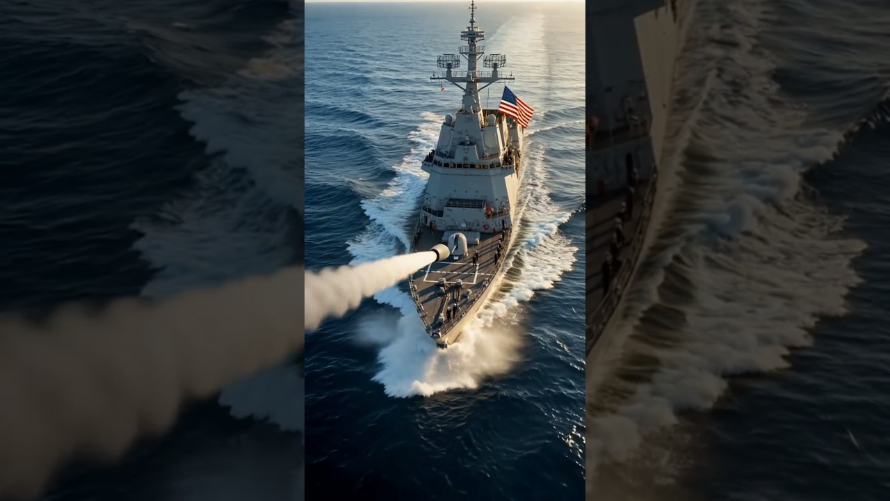 U.S. Navy Destroyer vs. Incoming Missile: Ultra-Realistic Combat Simulation #usa #israel #iran
