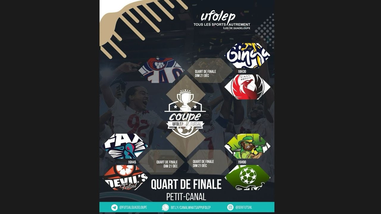 UFOLEP FUTSAL CUP 2025/2026 QUART DE FINAL FAX vs DEVIL'S Dimanche 21 Décembre 2025