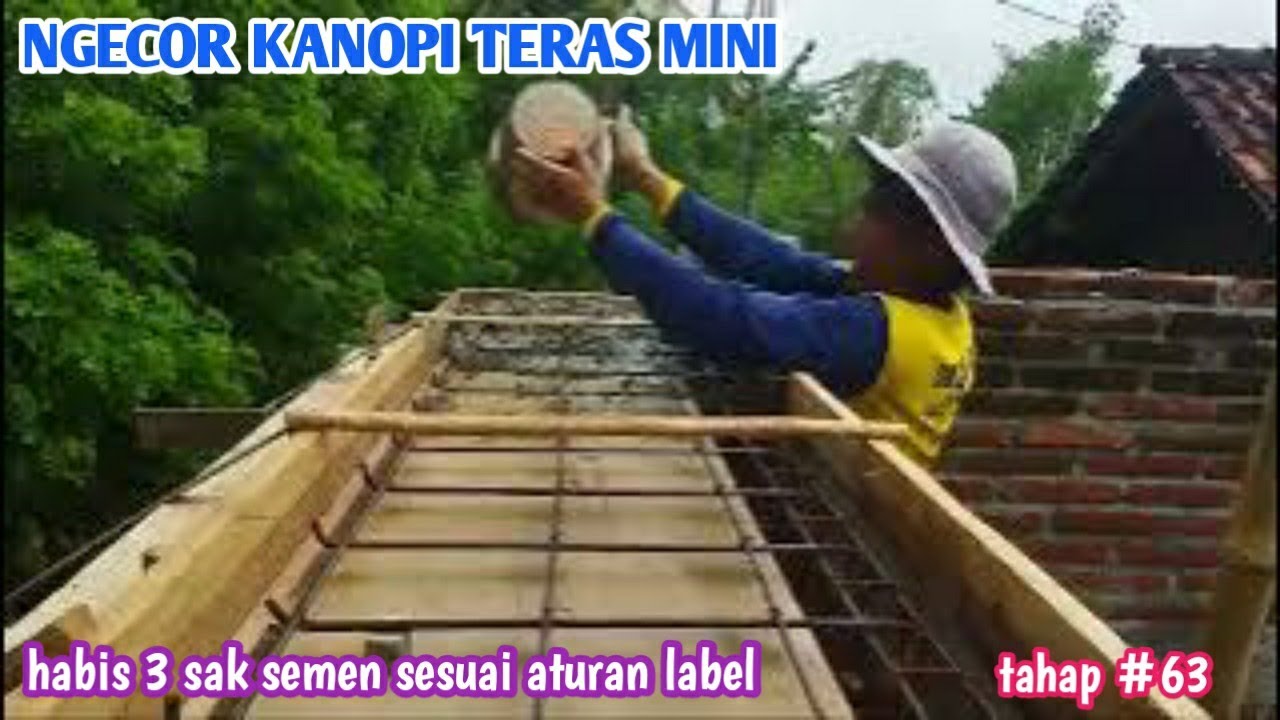 PROSES NGECOR KANOPI TERAS RUMAH MINIMALIS ‼️ masih dalam pengerjaan