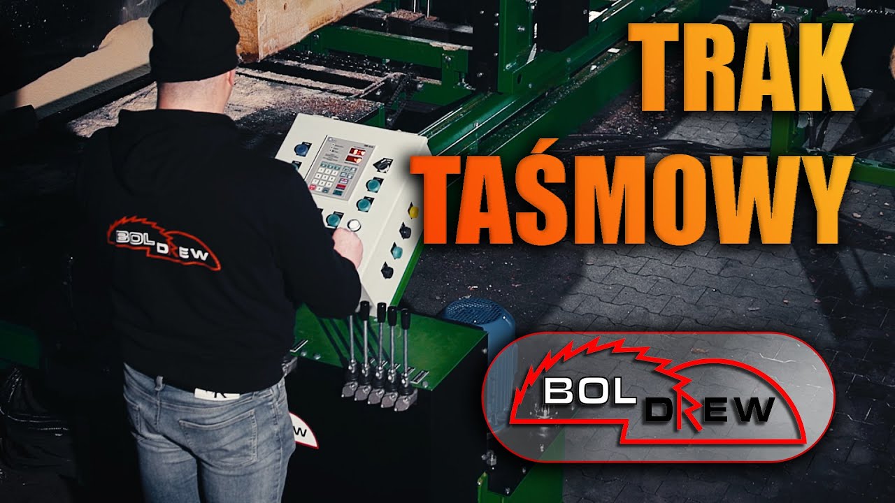 Rewolucja w obr&oacute;bce drewna | Trak Taśmowy Poziomy Typ A-1200 Z #boldrew #tartak #drewno