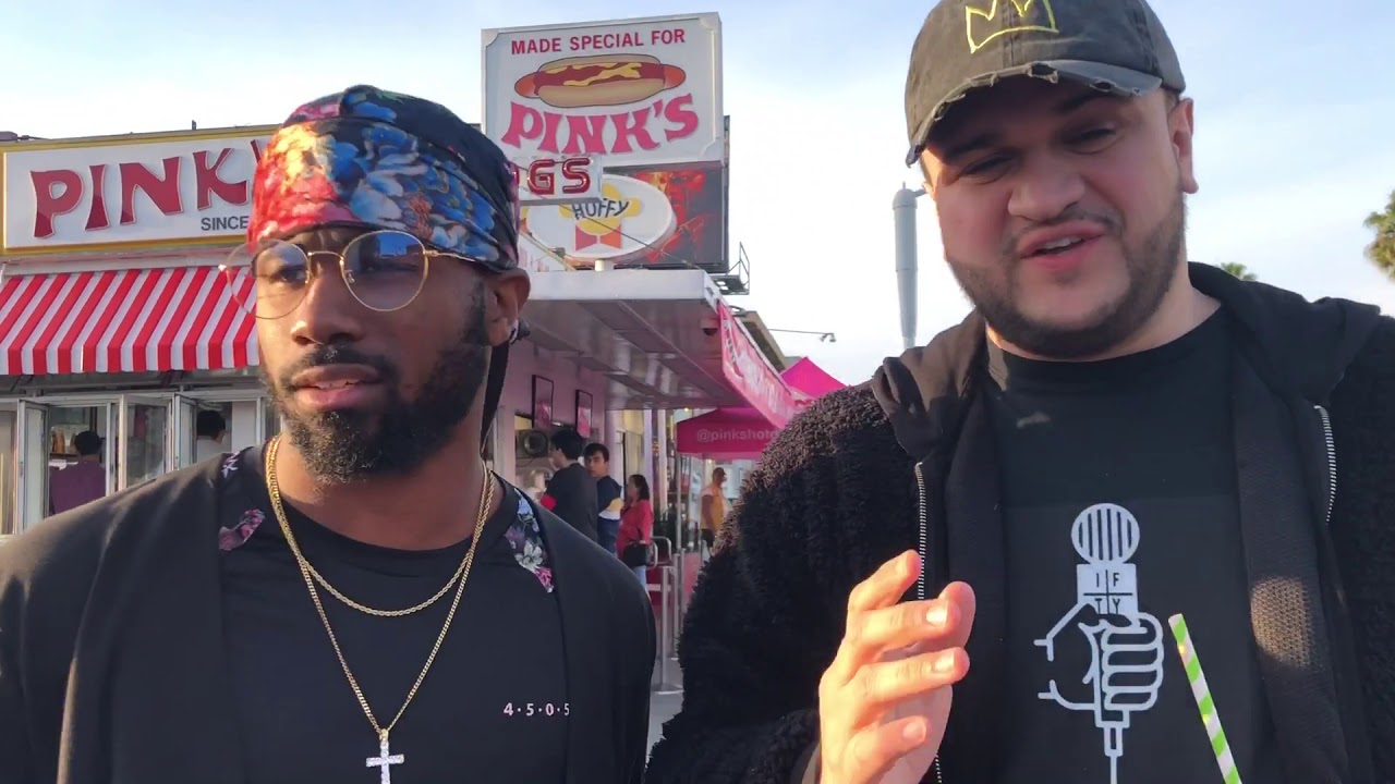 Comedian reviews Pink&rsquo;s Hot Dogs in Los Angeles. (Featuring Evan Combest + Tone Viera