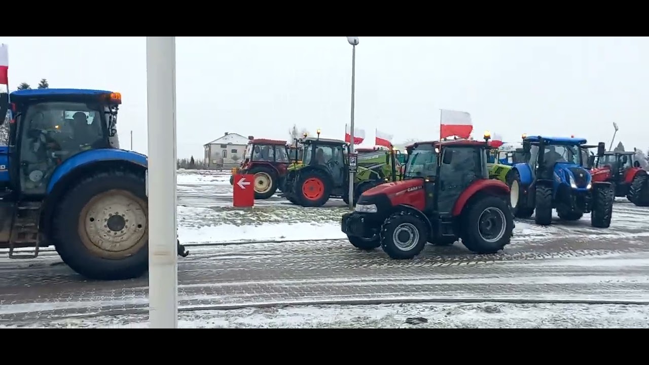 #ProtestRolników, Okalina- trasa Opatów-Sandomierz.