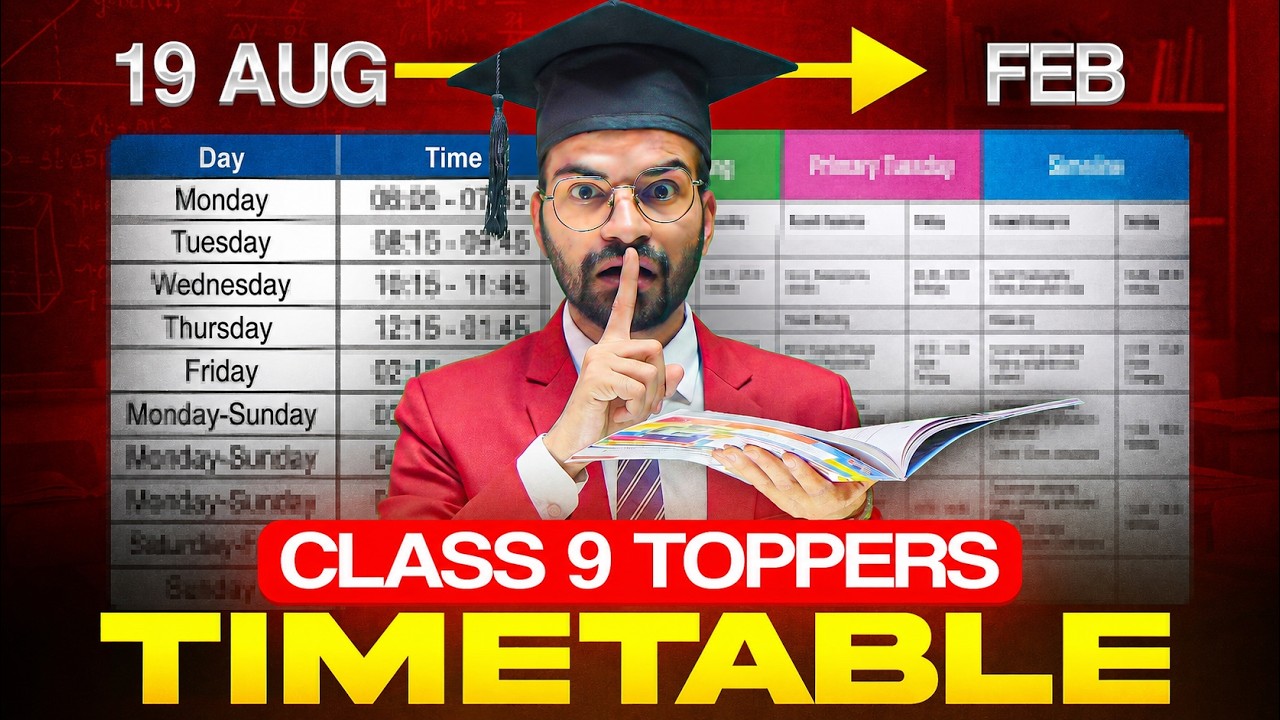 Start This Timetable + Time Management from 19 AUG🤫Score 99% in Class 9 | Half Yearly Strategy 2026