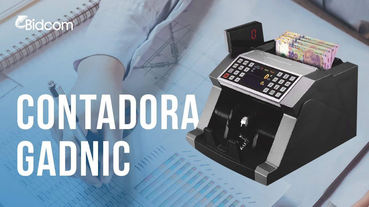Contadora de billetes Gadnic con detector de falsos 1000 x minuto CONT0006
