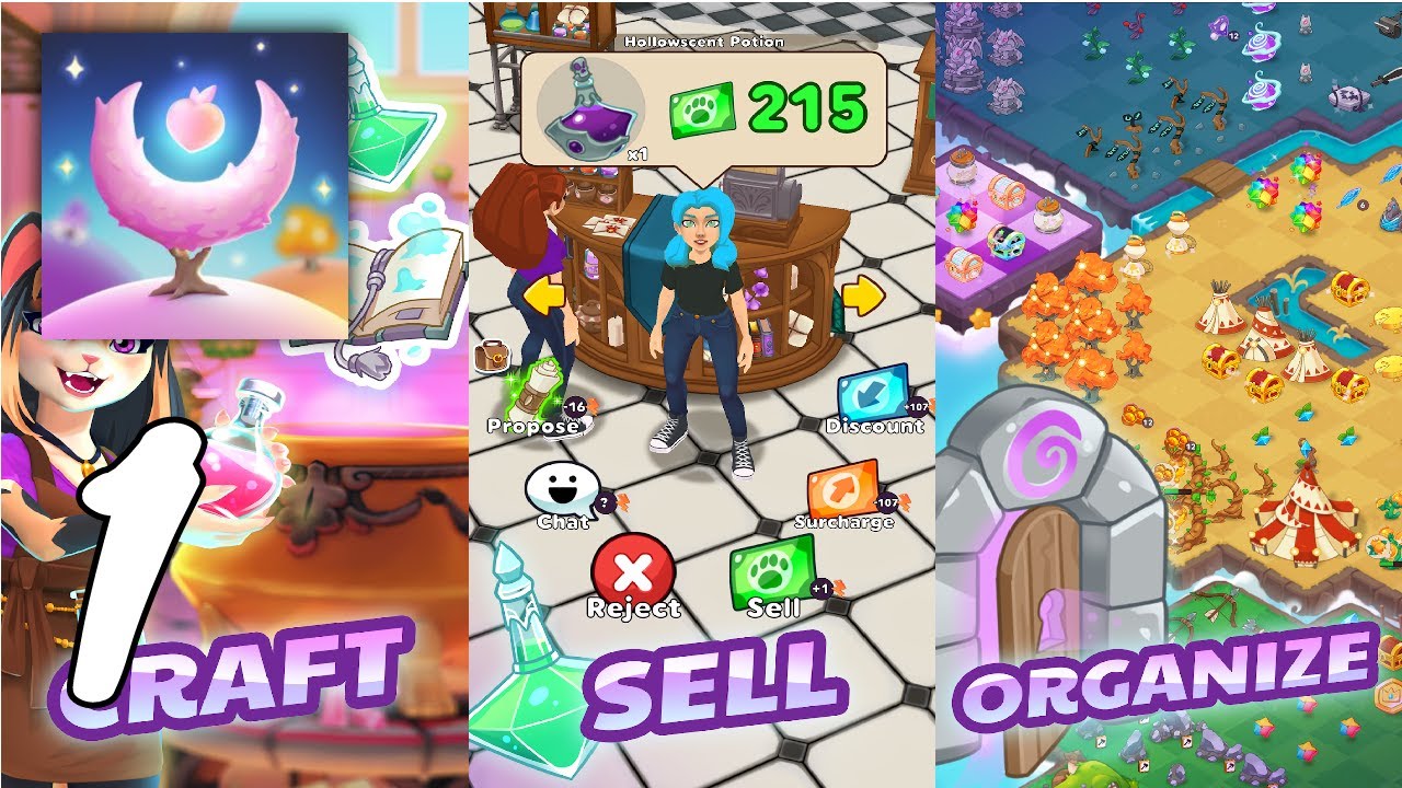 AlchiMerge: Merge & Craft Gameplay Walkthrough #1 (Android, IOS)