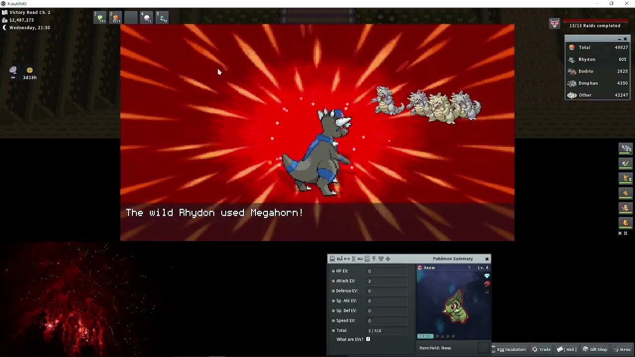 Shiny Rhydon After 49,827 Encounters | PokeMMO | AkaFrOzeN