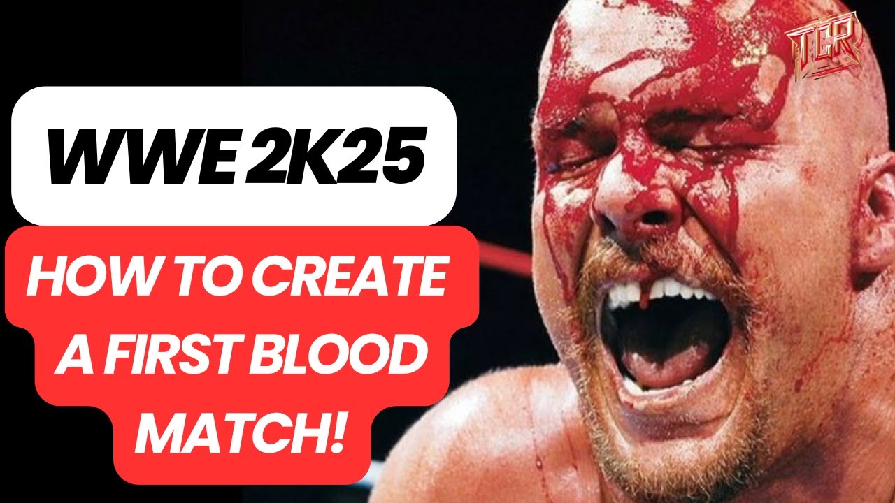 WWE 2K25: How To Create a First Blood Match!