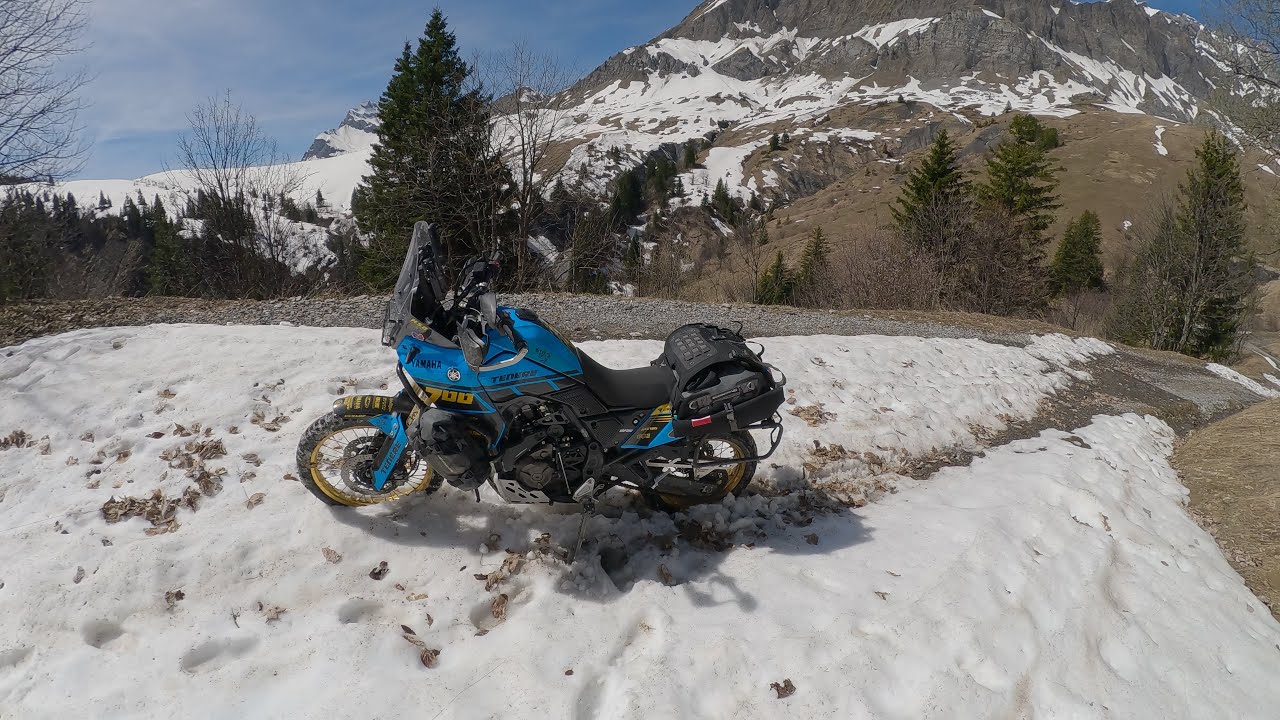 Balade moto en off road en Haute Savoie et Savoie, je crache mon drone