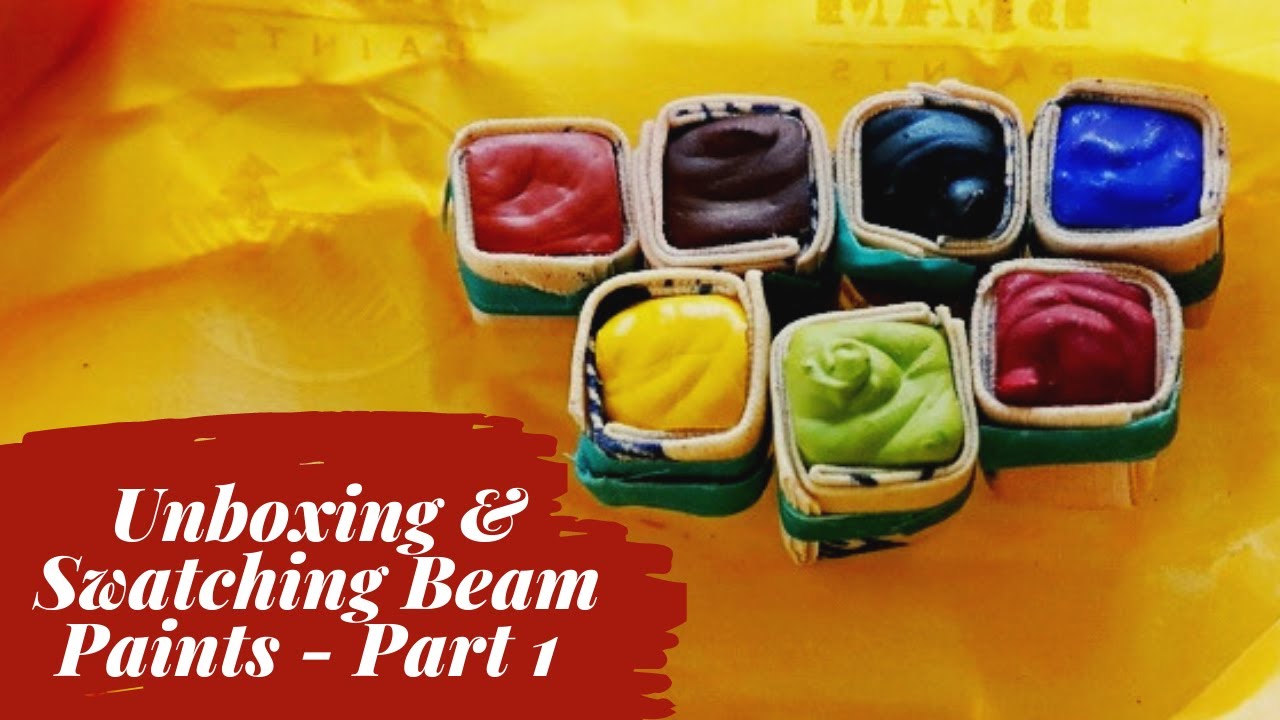 Beam Paints - Часть 1 - Распаковка и образцы Beam Paints Paints Paintstones - Mina Does Art Stuff