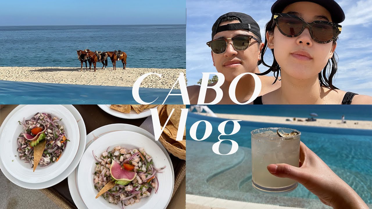 CABO VLOG 1/ First All Inclusive Marquis Resort eating EVERYTHING, Tequila party, Travel Vlog