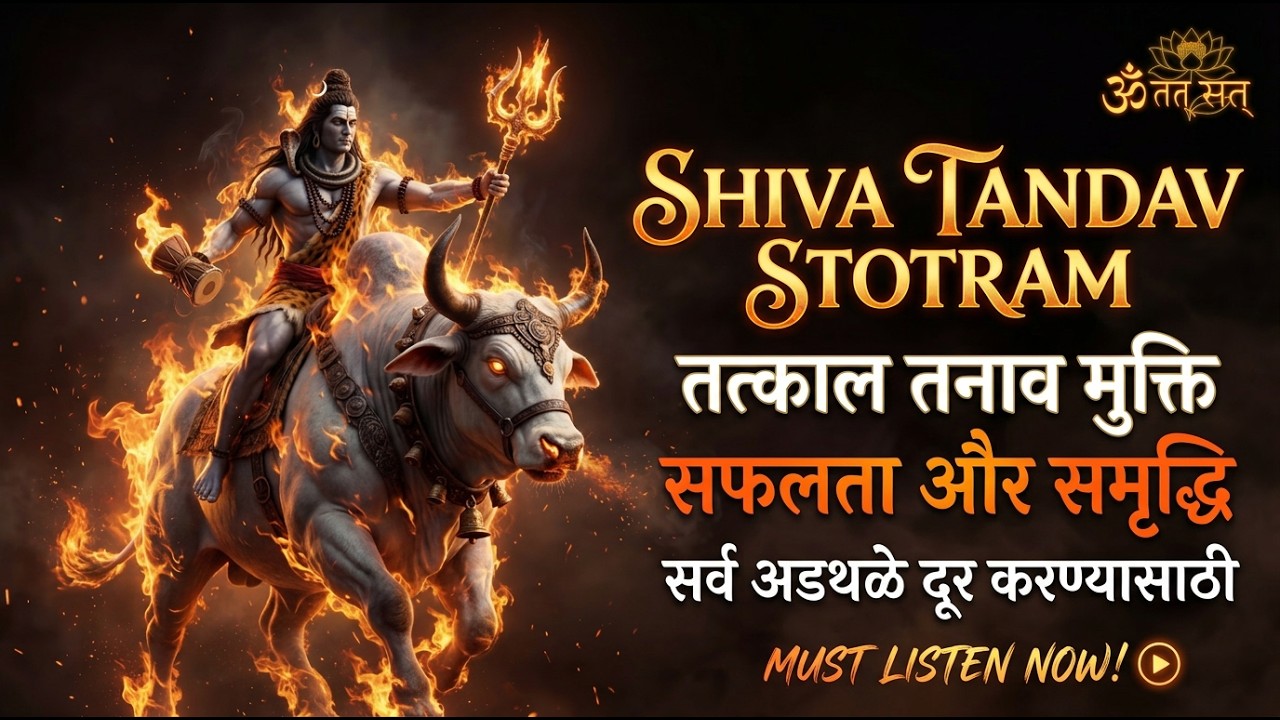 Shiva Tandav Stotram |POWERFUL MANTRA FOR STRESS RELIEF & POSITIVE ENERGY | शिव तांडव