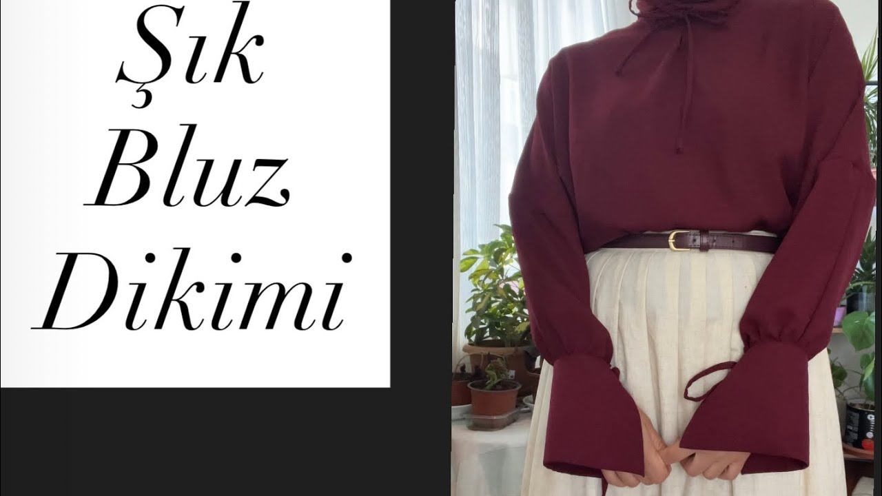 Eğri Manşetli Japone (Yarasa Kol) Bluz Dikimi