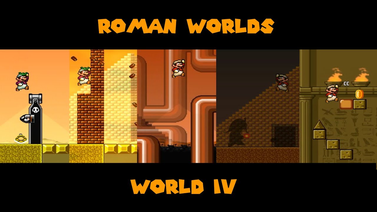 MARIO FOREVER ROMAN WORLDS V.3.5.1 - WORLD IV - GAMEPLAY - 1080P