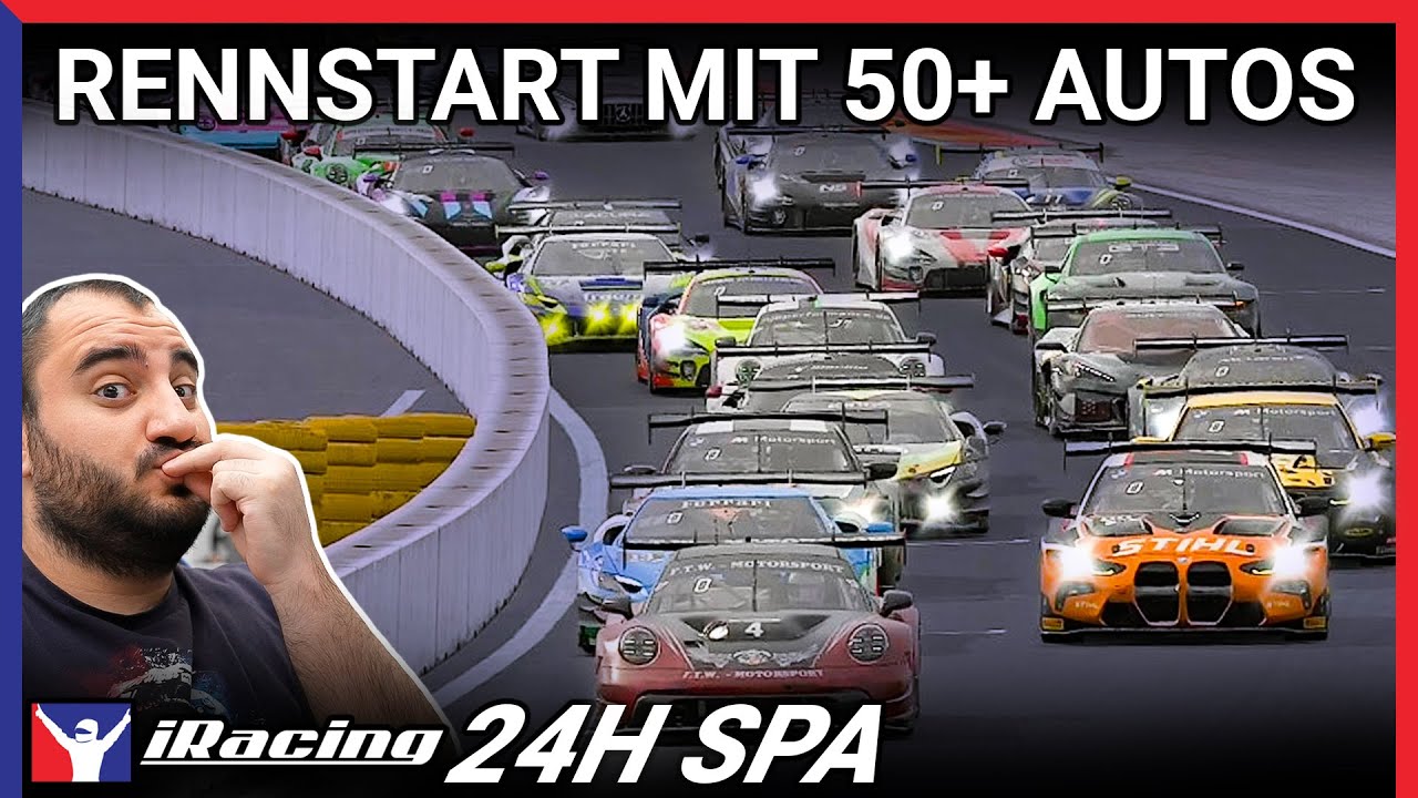 Der Start von lustigen 24 Stunden | iRacing 24h Spa 2025 #1