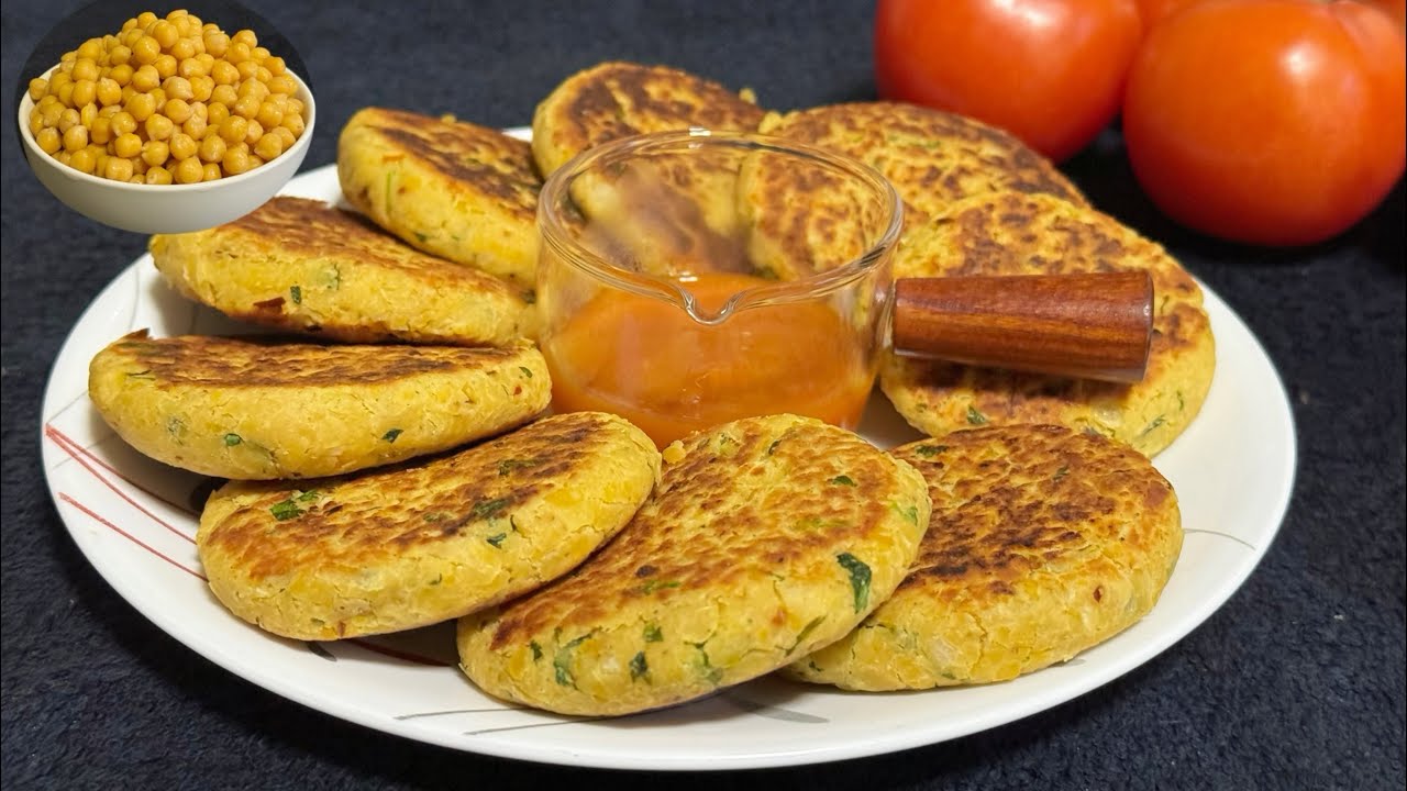 Easy chickpea fritters recipe | Chickpeas cutlet |Anyone can make it | Luna’s Kitchen USA