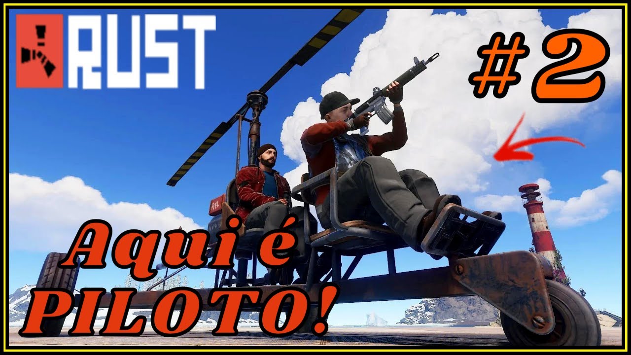 RUST: Já conseguimos um HELICOPTERO para patrulhar e lootear a ilha! EP.2 #rust #rushgameplay