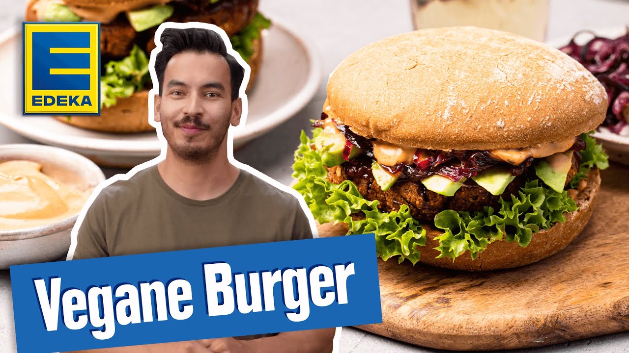 Veganes Burger Rezept | Bohnenburger Patties & Soße selber machen