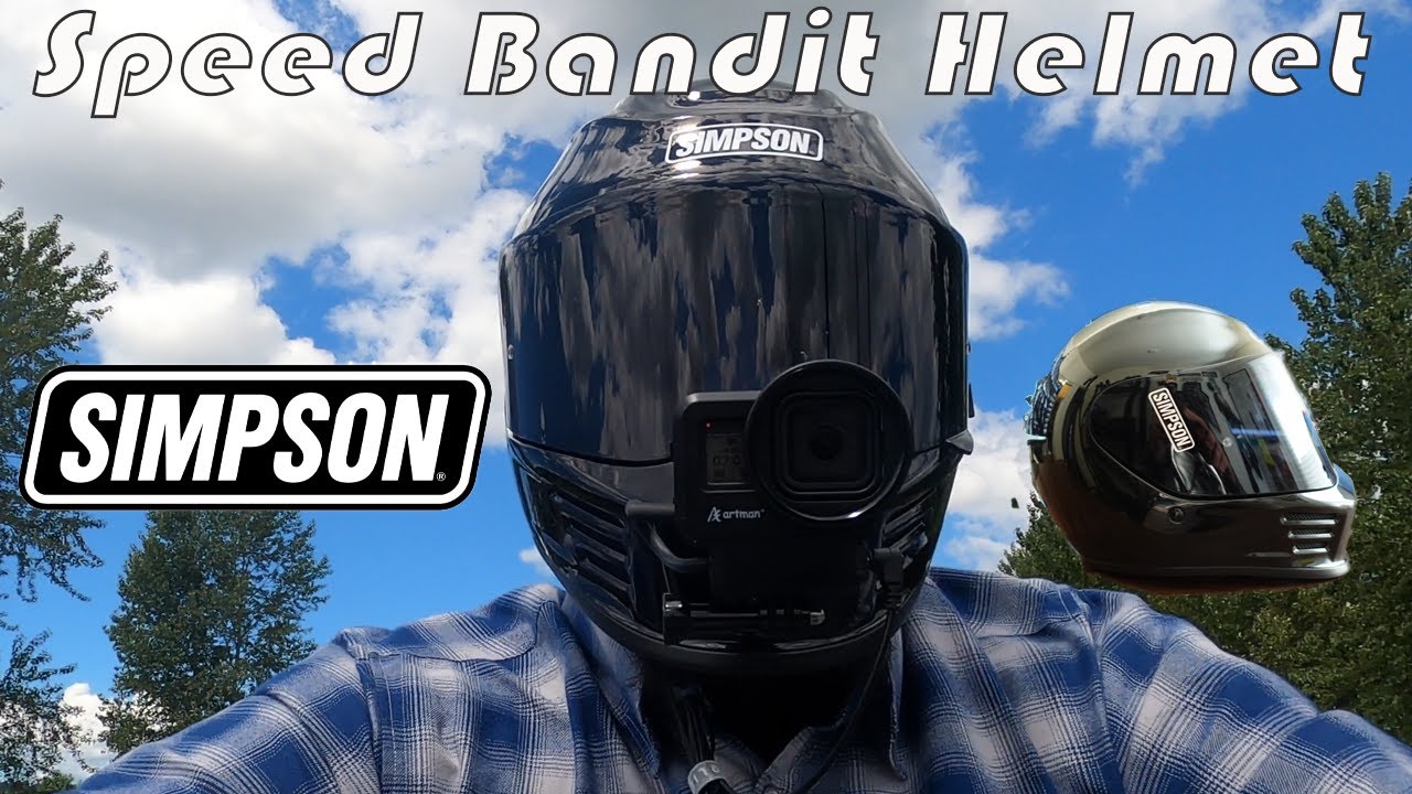 ОБЗОР ШЛЕМА SIMPSON SPEED BANDIT - УСТАНОВКА ПИН-ЛОКА - УСТАНОВКА/СНЯТИЕ ВИЗОРА НА ШЛЕМЕ SPEED BA...