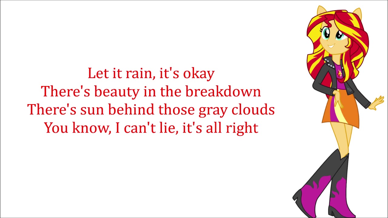 My Little Pony - Equestria Girls Let It Rain Lyrics