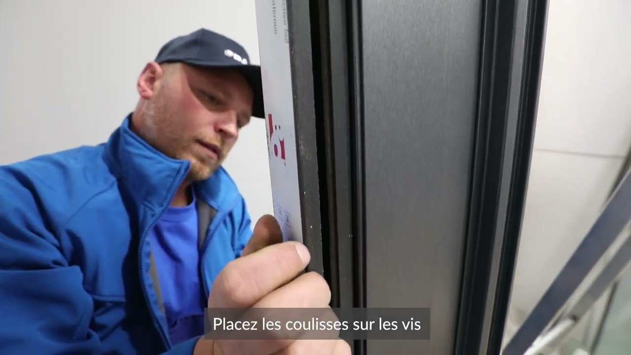 Instruction de montage du volet monobloc DK-RNB sur une baie coulissante HST-motion