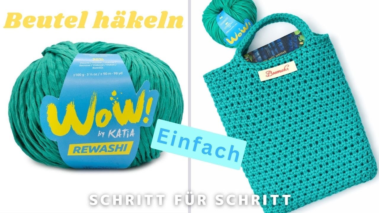 Beutel häkeln einfach & schnell